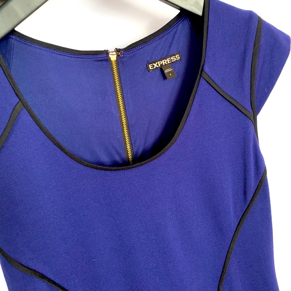 Express Form fitting dark blue black dress